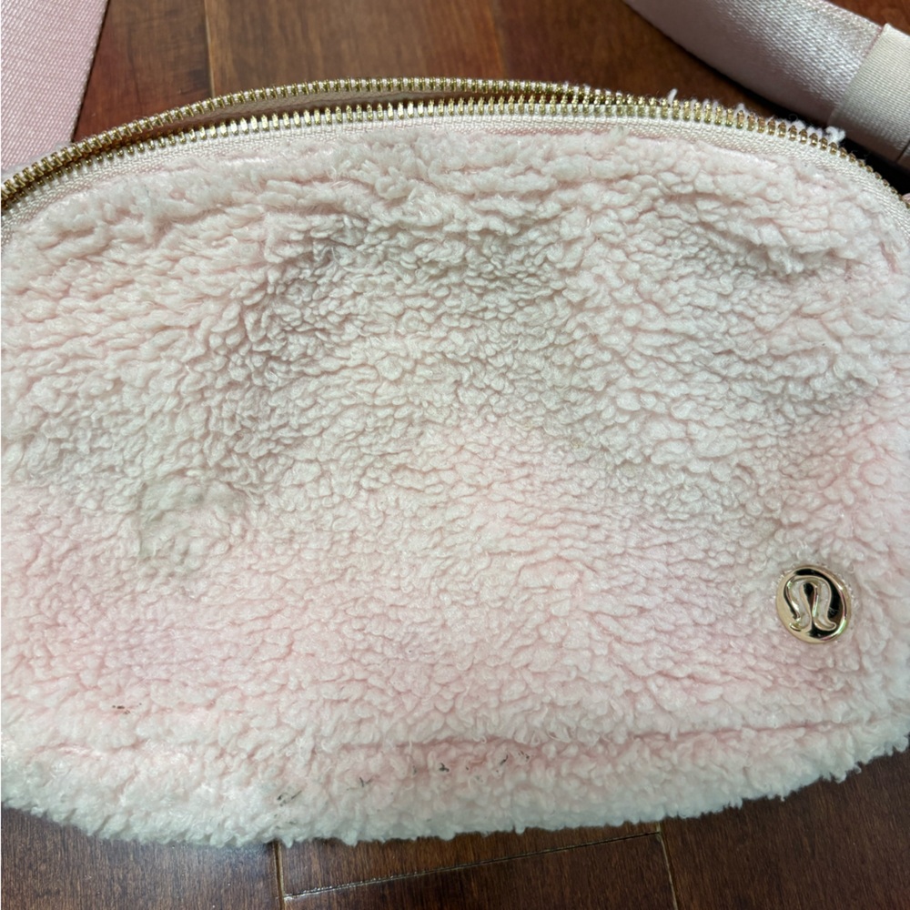 Pink Lululemon Fuzzy Crossbody/Belt Bag - Picture 2 of 8